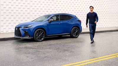 2026 Lexus NX exterior front three-quarter view at Lexus of Westminster in Westminster
