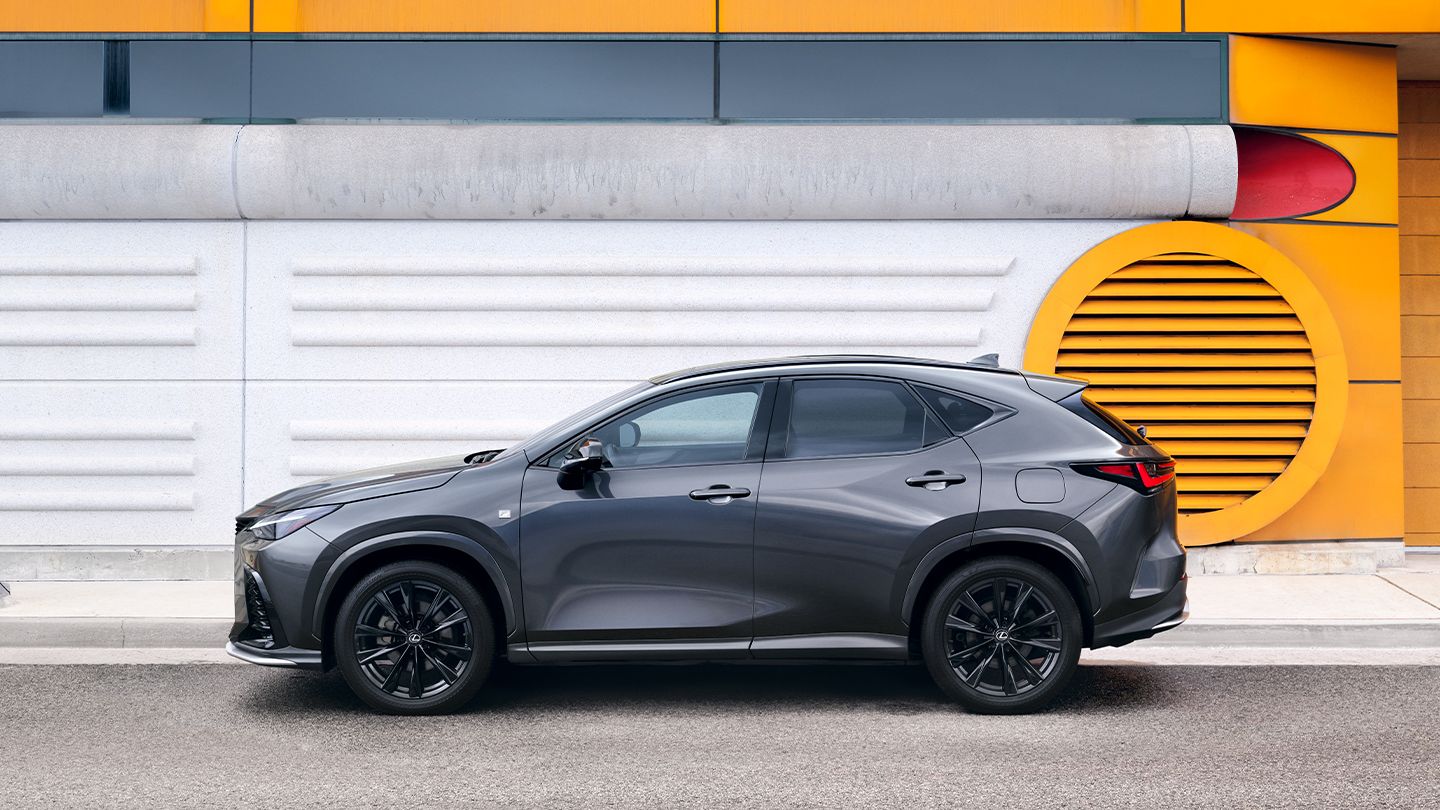 2026 Lexus NX 350h profile view at Lexus of Westminster in Westminster